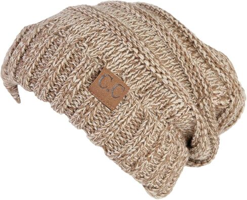 عبوتان متطابقتان: قبعة صغيرة كبيرة الحجم ووشاح لا نهاية له - موكا رمادي داكن in Kuwait