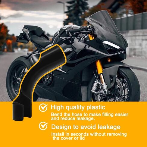 Mandark 5PCS Racing Car Fuel Tanks Hose Bender, Heavy Duty Auto Gas Can Spout Filler Hose Bender, Fit for Race Petrol Containers, Gasoline Jugs, Compatible with Many Racing Gas Tanks (Black) in Saudi Arabia