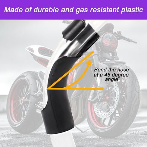 Mandark 5PCS Racing Car Fuel Tanks Hose Bender, Heavy Duty Auto Gas Can Spout Filler Hose Bender, Fit for Race Petrol Containers, Gasoline Jugs, Compatible with Many Racing Gas Tanks (Black) in Saudi Arabia