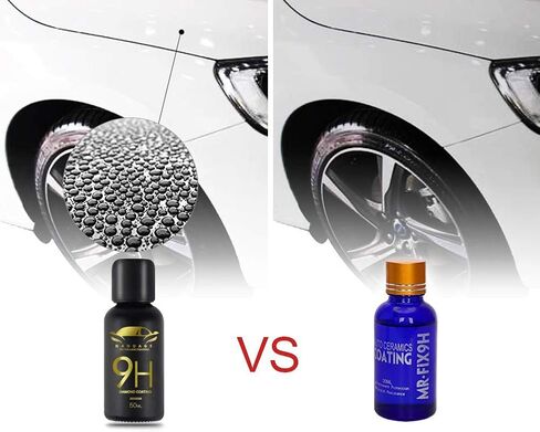 طلاء سيراميك، مجموعة طلاء نانو Mr Fix 9H Pro Nano طلاء سيراميك فائق كاره للماء، حماية مانعة للتسرب لطلاء السيارة ضد الخدش، سيراميك تلقائي عالي اللمعان 9H صلابة in Saudi Arabia