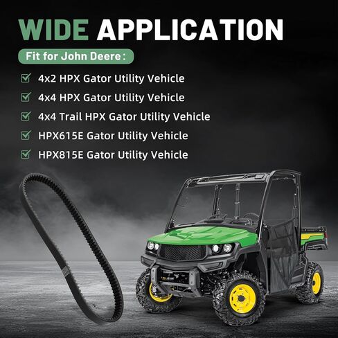 UC14244 Clutch Drive Synchronous Belt M155037 VG10928, Fit for John Deere 4x2 HPX|4x4 HPX|4x4 Trail HPX|HPX615E|HPX815E Gator Utility Vehicles #Replace 265-588 Mower Deck Belt in Kuwait