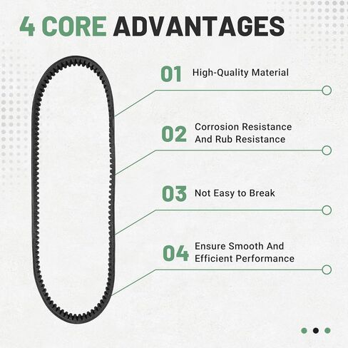 UC14244 Clutch Drive Synchronous Belt M155037 VG10928, Fit for John Deere 4x2 HPX|4x4 HPX|4x4 Trail HPX|HPX615E|HPX815E Gator Utility Vehicles #Replace 265-588 Mower Deck Belt in Kuwait