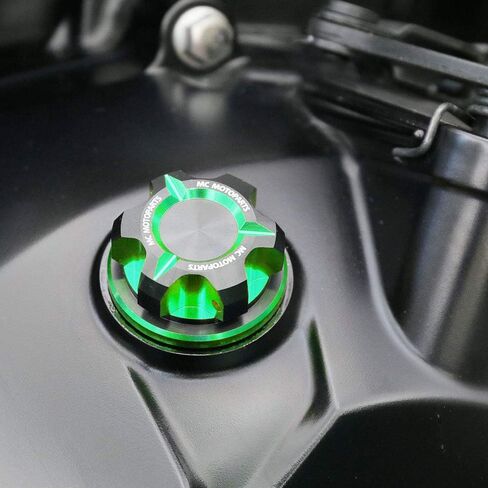 T-Axis Blue CNC Oil Filler Cap Compatible with ZX-10R Ninja ZX-6R 636 Ninja ZRX1200 2017 in Saudi Arabia