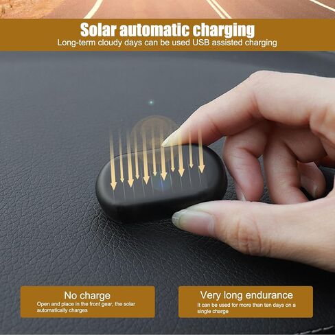 1 PC Car Solar Security Anti-Theft Light, 1.96 x 1.06 Simulation Warning Strobe Light Alarm, LED in-car Smart Induction Decoration, Universal for Car Pasting Installation Accessories (Red) in Saudi Arabia