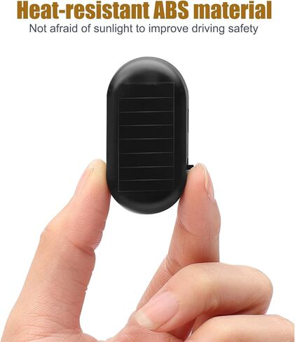 1 PC Car Solar Security Anti-Theft Light, 1.96 x 1.06 Simulation Warning Strobe Light Alarm, LED in-car Smart Induction Decoration, Universal for Car Pasting Installation Accessories (Red) in Saudi Arabia
