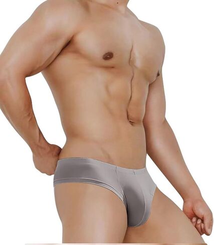 Faringoto Men's Brief Bikini U Convex Half Hip Briefs Low Rise Modal Shorts in Kuwait