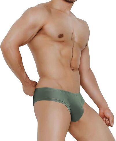 Faringoto Men's Brief Bikini U Convex Half Hip Briefs Low Rise Modal Shorts in Kuwait