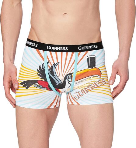 بوكسر بتصميم غينيس توكان مصنوع من القطن بنسبة 100% مع خصر مطاطي أسود in Kuwait