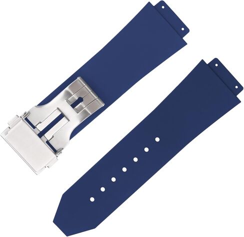 19mm*25mm*22mm Rubber Watch Band replacement for Hublot Big Bang 25 mm Diamond Pattern Silicone Strap Wirstband accessories with Buckle for Men and Women in Saudi Arabia