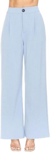 Women's Gabardine Wide Leg Pleated Trouser with Elasticized Back Waistban in Saudi Arabia