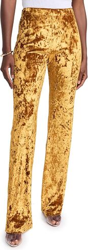 BruceGlen Women's Crushed Velvet Wideleg Pants in Saudi Arabia