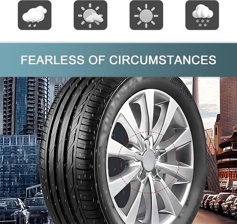 4 Pack Car Wheel Hub Center Cover, 2.2In x 2.36In x 0.57In Vehicle Wheel Hub Fastening Accessories, Universal Snap-in Automotive Wheel Hub Decoration for Most Cars (Silver) in Saudi Arabia
