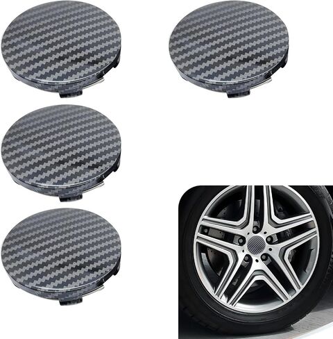 4 Pack Car Wheel Hub Center Cover, 2.2In x 2.36In x 0.57In Vehicle Wheel Hub Fastening Accessories, Universal Snap-in Automotive Wheel Hub Decoration for Most Cars (Silver) in Saudi Arabia