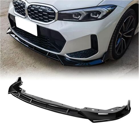 AeroBon Gloss Black Front Lip Spoiler Compatible with 2023 2024 BMW 3 Series G20 Sedan (LCI) Front Bumper Lip (MP Style) in Saudi Arabia