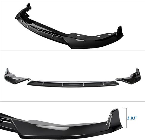 AeroBon Gloss Black Front Lip Spoiler Compatible with 2023 2024 BMW 3 Series G20 Sedan (LCI) Front Bumper Lip (MP Style) in Saudi Arabia