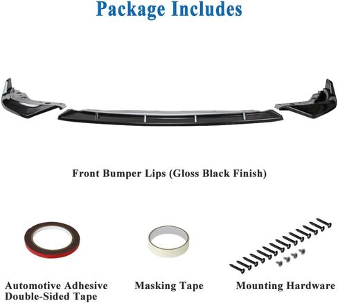 AeroBon Gloss Black Front Lip Spoiler Compatible with 2023 2024 BMW 3 Series G20 Sedan (LCI) Front Bumper Lip (MP Style) in Saudi Arabia