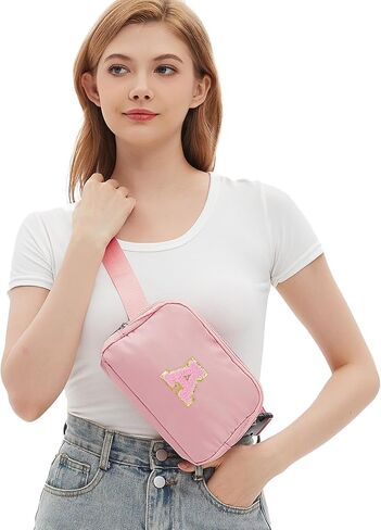 Fanny Pack for Girls Birthday Gift for Teen Girl 8 9 10 11 12 13 Year Old Small Belt Bag Waist Packs Crossbody Bags with Initial Letter Kids Travel Cute Stuff Trendy Purses Preppy Gift Women in Saudi Arabia