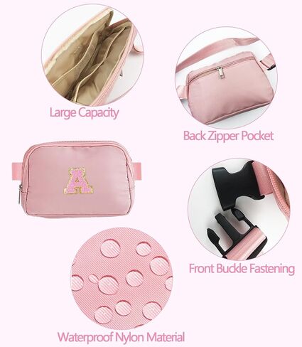 Fanny Pack for Girls Birthday Gift for Teen Girl 8 9 10 11 12 13 Year Old Small Belt Bag Waist Packs Crossbody Bags with Initial Letter Kids Travel Cute Stuff Trendy Purses Preppy Gift Women in Saudi Arabia