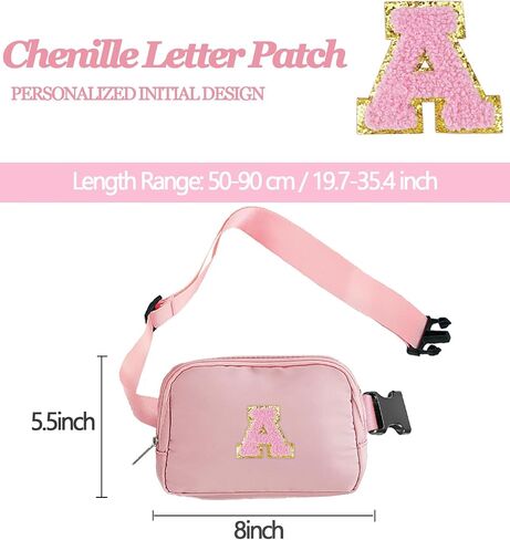 Fanny Pack for Girls Birthday Gift for Teen Girl 8 9 10 11 12 13 Year Old Small Belt Bag Waist Packs Crossbody Bags with Initial Letter Kids Travel Cute Stuff Trendy Purses Preppy Gift Women in Saudi Arabia