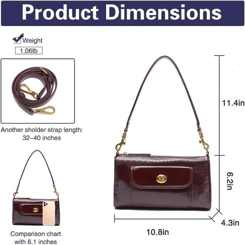 Women's Small Soft Genuine Leather Shoulder Handbag Fashion Crossbody Bags for Lady in Saudi Arabia