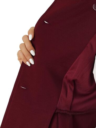 Allegra K Vintage Peplum Steampunk Jacket for Women's Lapel Collar Double Breasted Casual Office Blazer in Saudi Arabia