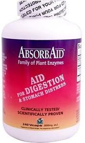 AbsorbAid Digestive Enzymes 240 vCaps, Proven to Increase Vital Nutrient Absorption by up to 71% in Kuwait