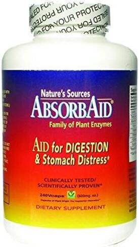 AbsorbAid Digestive Enzymes 240 vCaps, Proven to Increase Vital Nutrient Absorption by up to 71% in Kuwait