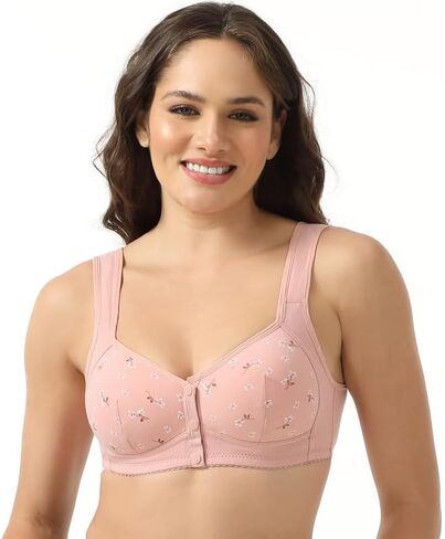 Daisy Bras for Women, Front Snap Closure Padded Bra for Older Senior Women, Comfortable and Convenient, No Underwire in Saudi Arabia