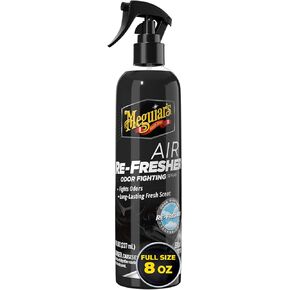 Meguiar's Air Re-Fresher Odor Fighting Spray - Black Chrome Scent - Convenient Car Air Freshener that Instantly Fights Odors and Leaves Behind a Long-Lasting, refreshing Black Chrome Scent, 8 Oz Spray