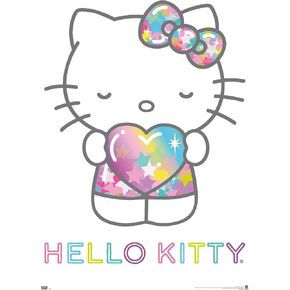 Trends International Hello Kitty: 20 Starshine - Heart Wall Poster, 34L x 22.4W, Unframed Version
