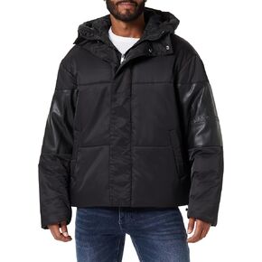 Armani Exchange Men's Nylon Hooded Padded Jacket
