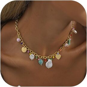 Choistily Charm Necklace Dainty Paperclip Necklaces for Women Trendy Cowgirl Outfits Gold Bow Necklace Western Cowboy Boot Necklace Jewelry for Women