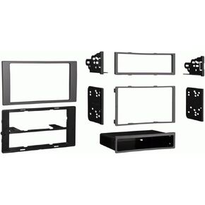 Metra Electronics 99-5824S Single/Double DIN Dash Installation Kit for 2010-Up Ford Transit Vehicles (Silver, Charcoal and Black)
