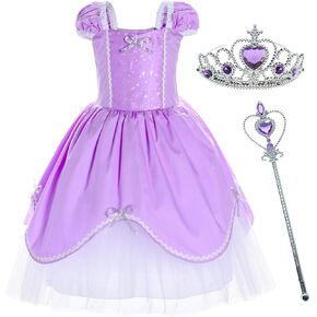 Princess Costume Birthday Party Dress for Toddler Girls