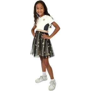 Squishmallows Cam The Cat Girl's Short Sleeve Hooded Cosplay Dress