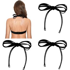 Halter Neck Bra Straps Replacement Swimsuit Bathing Suit Self Tie-knot Adjustable Detachable Spare Bra Straps