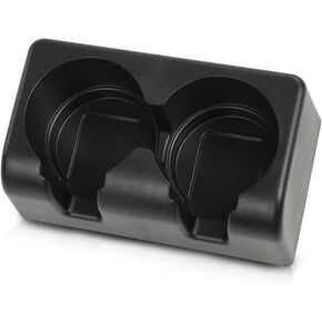 PIT66 Bench Seat Dual Cup Holder Center Console Insert Double Storage Front Rear Compatible with Chevy Colorado 2004-2012/Fit GMC Canyon 2004-2012