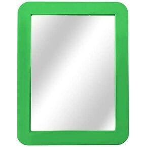 Boxgear Magnetic Locker Mirror - 5" x 7"- for School Locker, Bathroom, Household Refrigerator, Locker Accessory, Workshop Toolbox or Office Cabinet (Gray)