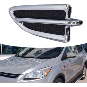 Front Right Side Fender Emblem Moulding Chrome Replacement for 2013-2015 Escape CJ5Z16228AB