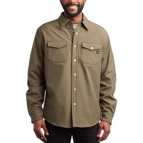 Spyder Men's Softshell Shirt Jacket - Wind Resistant Polar Fleece Bonded Long Sleeve Button Down Shirt for Men (Sizes: S-XXL)