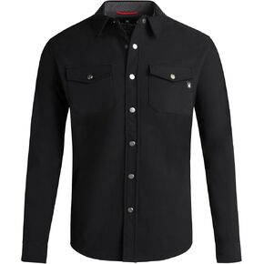 Spyder Men's Softshell Shirt Jacket - Wind Resistant Polar Fleece Bonded Long Sleeve Button Down Shirt for Men (Sizes: S-XXL)