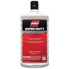 Malco Super Duty Heavy Cut Compound - Professional Cutting, Polishing and Finishing Compound/for Auto Paint Correction, Detailing and Buffing / 32 oz. (127632)