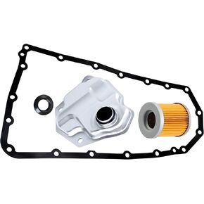 31728-1XF02 31728-1XF03 5191890AA, Transmission Filter Oil Pan Gasket Kit,Fits for Nissan Altima Rogue Sentra NV200 Dodge Caliber Jeep Mitsubishi, Transmission Valve Pan Gasket Oil Strainer