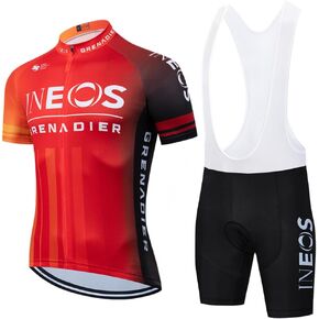 Cycling Jersey Men Set Bib Shorts Set Summer Mountain Bike Bicycle Suit Anti-UV Bicycle Team Racing Uniform Clothes