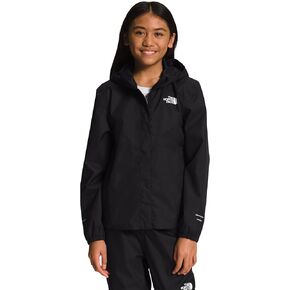 THE NORTH FACE Girls' Antora Waterproof Rain Jacket, TNF Black, Small