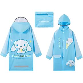 Cinnamoroll Hooded Rain Coat Jacket Poncho Outwear for Girls Boys Kids Children
