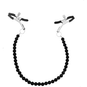 Nipple Clamp Adjustable Pressure Pearl Body Chains Necklace 316LStainless Steel Ring Non Piercing Body Jewelry for Women Body Jewelry (Purple)