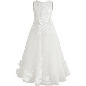 Girls Prom Ball Gown Bridesmaid Ceremony Dress Tulle Princess Party Dresses Weeding Guest Dress