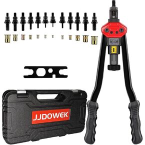 16-Inch Rivet Nut Tool Rivet Nut Kit with 12 PCS SAE & Metric Mandrels,120 PCS Rivet Nuts, Rugged Carrying Case