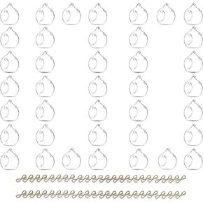 Sziqiqi 3.15inch Glass Globes Hanging Tea Light Holder Glass Terrarium Container Wedding Candle Holder Centerpiece Hanging Decoration Christmas Ornaments 10pcs+2 Extra